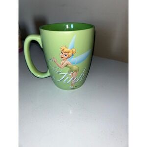 Disney Store Tinker Bell Green Disney Fairies Tink Large Ceramic Coffee Mug